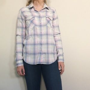 This is a pastel flannel from American eagle